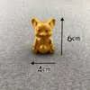 Adorno de Gato Curioso de Boj Lindo Animal Creativo Mini Juguete de Gato de Madera Pieza de Mano Regalo de Cumpleaños
