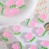 Ponto Cartoon Fofo Flor com Gotejamento de Óleo Contas DIY Corrente de Celular Pulseira Acessórios Corda de Cabelo Acessórios de Cabelo Material Contas Soltas