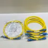 Cabo de Fibra Óptica Patch Cord SC-SC 3m Monomodo Monomodo com Luz Vermelha Integrada para Medidor de Potência Óptica Móvel e Unicom