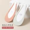 Calcetines de Barco para Mujer Primavera y Verano Delgados de Seda de Hielo Sling Calcetines Invisibles Antideslizantes No se Caen Fondo de Algodón Boca Super Escotada Calcetines para Tacones Altos
