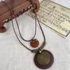 Nuevo Collar Largo de Plumas Estilo Zen Chino para Mujer, Cadena de Suéter en Capas Estilo Étnico Vintage, Nuevo Accesorio Bohemio