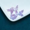 Ácido acético mariposa pequeña tridimensional un agujero DIY horquilla antigua paso sacudir flor atada rama temblorosa material accesorios en stock al por mayor