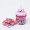 Diadema desechable estilo coreano color arcoíris no fácil de romper goma para el pelo de niños trenza duradera lata banda pequeña para el pelo al por mayor