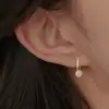 Pendientes Nuevos de Jade Sintético 2025 S999 Pendientes de Gama Alta de Nicho para Orejas Perforadas, Pendientes Versátiles