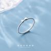 Anillo de Plata Nalan S925 para Mujer Moda Estilo K Simple Lazo Torcido Corazón de Niña Joyería de Mano para Mujer J6042