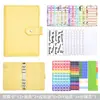 Caderno A6 de Folhas Soltas Mais Vendido no Exterior, Logo Personalizável, Capa Destacável de Folhas Soltas, Planejador de Orçamento em Dinheiro de Couro PU