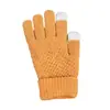 Guantes de Lana Cálidos a Prueba de Frío con Patrón de Piña para Ciclismo de Invierno para Mujer, Guantes de Algodón Completos Lindos para Estudiante con Pantalla Táctil para Conducir