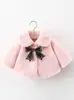 Chaqueta Acolchada de Algodón para Niñas, Abrigo, Ropa de Algodón, Chaqueta Acolchada Infantil, Ropa de Otoño e Invierno para Bebés, Piel Sintética, Esponjoso