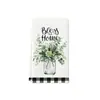 Novos Panos de Prato Florais em Aquarela Primavera e Verão, Panos de Tulipa e Folha de Eucalipto, Panos de Cozinha, Panos de Mão para Banheiro