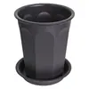 Bandeja para maceta de cerámica, octagonal, blanca, para uso doméstico, de mesa o de pie, para plantas verdes, plantas en maceta, anturio, suculentas, multiagujero, maceta transpirable
