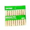 Pinzas de bambú, pinzas para la ropa, pinzas de madera fuertes para el hogar, pinzas para edredones, pinzas pequeñas, pinzas para la ropa, pinzas a prueba de viento para invernadero