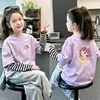 Camiseta de manga larga a rayas de patchwork 100% algodón puro, colección primavera/otoño 2026, top elegante y versátil para bebés y niñas, camiseta básica para niños