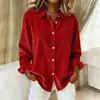 2026 Comércio Exterior Transfronteiriço Europeu e Americano Roupas Femininas Primavera e Outono Novo Site Independente da Amazon Camisa Casual Feminina de Veludo