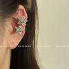 Novo Estilo Japonês e Coreano Exquisito Clipe de Orelha Estrela de Cinco Pontas Cravejado com Diamantes Brincos de Orelha da Moda Clipe de Orelha Estrela Simples Versátil para Todas as Ocasiões Mulheres