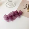 Pinza para el Cabello de Malla Súper Hada con Lazo Pinza para el Flequillo de Chica Francesa Pinza Lateral Estilo Mori Celebridad de Internet Accesorios para el Cabello Tocado