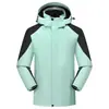 Chaqueta personalizada a prueba de viento e impermeable con forro polar engrosado para hombres y mujeres, chaqueta de forro polar con capucha de una sola pieza, abrigo cálido para montañismo