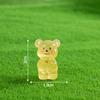 Acessórios Criativos de Resina Urso Manteiga Material para DIY Bolsa Artesanal Capa de Celular Pequenos Enfeites Decorações para Sala de Estar