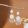 Pendientes de Pavo Real para Minorías Étnicas, Regalos Retro de Plata Miao Estilo Étnico, Accesorios de Pendientes Vintage de Imitación Plata