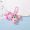 Llavero de estrella de muñeca de fruta de resina de dibujos animados inspirado en la dopamina, amuleto de puerta, accesorio de bricolaje
