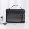 Bolsa de baño, cesta tipo tote, neceser, kit de cuidado bucal para hombre, bolsa de ducha de malla, almacenamiento para viajes y natación, impermeable