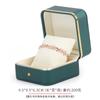 Caja de joyería Kaituo con borde dorado, caja para anillos, colgantes, pulseras de piel PU con esquinas redondeadas, caja de embalaje para joyería, al por mayor, en stock