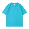 Camiseta Básica Lisa de Algodão Puro Design de Logo Estilo Básico Americano 180g Roupa de Trabalho Roupas para Grupo Camiseta Dopamina