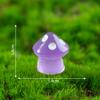 Adornos de Micropaisaje Coloridos Luminosos Pequeños Hongos Joyería Fluorescente Musgo Manualidades Creativas de Resina Pequeños Adornos de Escritorio