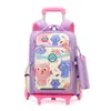 Mochilas con Ruedas Transfronterizas al por Mayor para Estudiantes de Primaria Niños y Niñas de Tercero a Sexto Grado, Ligeras de Arrastre y Espalda, Desmontables y de Doble Uso