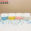 Pote de creme em formato de tigela de PP espessado 150g, frasco dispensador grande de boca larga para máscara de lama, diâmetro grande para fácil dispensação, atacado de materiais de embalagem
