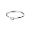 Anillo de plata de ley s925 Nalan con un solo diamante, estilo sencillo, elegante y exquisito, anillo para el dedo índice femenino de alta calidad R01386