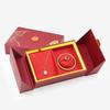 Caixa de embalagem para joias de três ouro estilo chinês retrô festivo para casamento caixa de joias de ouro anel pulseira colar