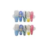 Nai Zi Unhas Usáveis Puramente Feitas à Mão Novo Modelo Outono/Inverno B260 Carvado Pintado à Mão Estilo Francês Modelo de Exportação Adesivos de Unha Elegantes