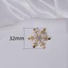 Novo broche pequeno anti-exposição floco de neve pérola flor pin moda high-end terno camisa decote decorativo pin