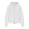 Moletom curto com capuz e tachas estilo retrô americano para afinar a cintura, feminino, outono 2026, modelagem justa, jaqueta versátil com zíper