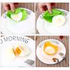 Hervidor de huevos de silicona resistente a altas temperaturas, vaporizador de huevos, bandeja para huevos, utensilios de cocina, artefacto para freír huevos, 16 g