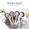 Cepillo para Ollas de Mango Largo para el Hogar Descontaminación de Cocina No Daña la Olla Cepillo de Limpieza para Ollas Cepillo para Lavar Estufas y Platos Bola Limpiadora de Ollas con Mango Cepillo de Limpieza