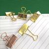 Fabricante Oro Rosa 25mm Galvanizado Clip de Cola de Milano Clip para Billetes Clip Organizador de Almacenamiento Financiero Clip para Planificador al por Mayor