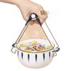 Pinza Antiescaldados para Tazón Pinza de Mano Antiescaldados de Cocina Pinza para Plato Pinza para Plato Aislada de Acero Inoxidable Tazón Aislado Antideslizante