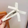 Pinza para el pelo con lazo blanco lechoso para niñas, no daña el pelo, pinza para flequillo lateral, accesorio para el pelo infantil estilo princesa, nuevo clip BB