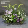 Novo Arranjo Grande de Chão para Casamento Banquete de Noivado Flor Artificial de Seda Acabado Arranjo Floral Decorativo Corredor Arte Floral para Casamento