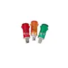 Luz de Señalización LED de Cabeza Plana Mdx-14A Plástico a Presión Rojo, Verde y Amarillo Indicador de Luz Eléctrica para Equipos Pequeños