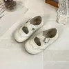 Fivela de Cinto Infantil Sapatos de Couro 2026 Nova Coleção Primavera e Outono Versão Coreana Respirável Estilo Princesa para Meninas do Ensino Fundamental Sapatilhas Versáteis