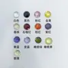 5A Redondo Colorido Superfície de Tartaruga Dupla Sintético Não Poroso Camada Dupla Zircônia Superfície Quadriculada Pedra Solta DIY Inlay Pingente Acessório