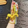 Llavero Creativo de Perro Salchicha de Cuero Lindo Dibujo Animado Cachorro Colgante para Bolso de Cuero Llavero de Lujo Accesible Pequeño Regalo