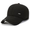 Chapéu masculino de meia-idade chapéu masculino outono e inverno boné de beisebol ao ar livre com forro de fleece quente boné com aba moda casual chapéu de pai Vovô