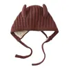 Chapéu de Bebê Yipan Inverno Novo Lindo Animal Chapéu de Tricô para Menino de Bebê Mais Algodão À Prova de Vento Quente Proteção de Orelha Chapéu