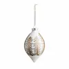 Decoraciones navideñas transfronterizas: bolas de cristal blancas de alta gama estilo francés, encaje de tira de hielo y bolas de cristal pintadas para arreglos de árbol de Navidad