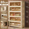 Armario de Almacenamiento Armario Plegable Tapa abatible con Ruedas Almacenamiento para el Hogar Sala de Estar Cocina Caja de Almacenamiento de Ropa Caja de Almacenamiento de Bocadillos de Múltiples Capas