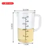 Copo Medidor de Plástico Acrílico 500ml com Escala Pe Espessado 5000ml Resistente a Altas Temperaturas para Chá de Leite Cozinha Confeitaria Copo Medidor