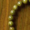 Loja de Fábrica Pulseira Genuína de Sândalo Verde Antigo Natural com Ágata Vermelha para Mulheres, Pulseira de Obsidiana, Acessório do Ano do Zodíaco, Disponível para Personalização